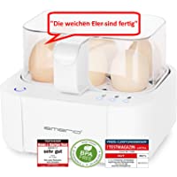 Los mejores  - Emerio EB-115560.2 EB115560.2 Cuece- 6 Cocidos- Cocedor de Huevos Pasados por Agua- 3 Niveles de Coción- Apagado…